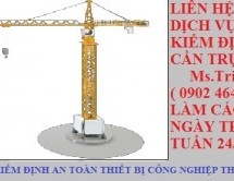 Kiểm định cần trục – KIỂM ĐỊNH CẦN TRỤC THÁP | Công dụng và phân loại cần trục tháp