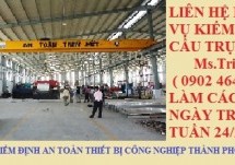 Kiểm định cầu trục – KIỂM ĐỊNH CẦU TRỤC | Hướng dẫn vận chuyển và lắp đặt cầu trục