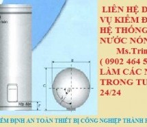 Kiểm định hệ thống dẫn nước nóng – BÌNH NƯỚC NÓNG CÔNG NGHIỆP ĐIỆN