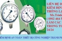 Kiểm định hệ thống lạnh – Hiệu chuẩn áp kế