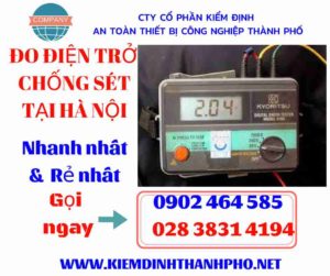 Hình ảnh đo điện trở chống sét tại hà nội