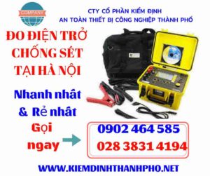 Hình ảnh đo điện trở chống sét tại hà nội