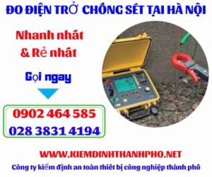 Hình ảnh đo điện trở chống sét tại hà nội