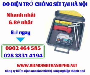 Hình ảnh đo điện trở chống sét tại hà nội