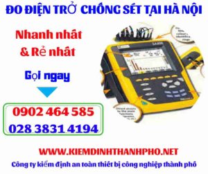 Hình ảnh đo điện trở chống sét tại hà nội