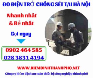 Hình ảnh đo điện trở chống sét tại hà nội