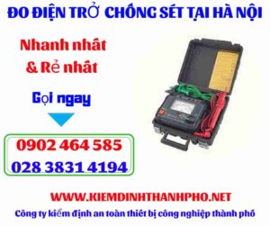 Hình ảnh đo điện trở chống sét tại hà nội