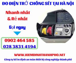 Hình ảnh đo điện trở chống sét tại hà nội