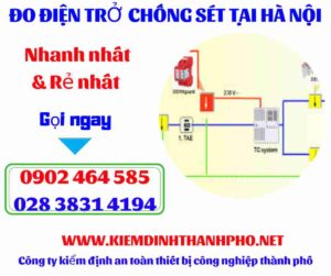 Hình ảnh đo điện trở chống sét tại hà nội