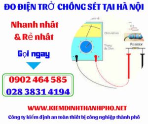 Hình ảnh đo điện trở chống sét tại hà nội