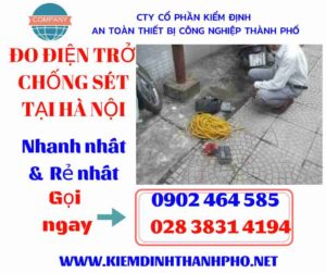 Hình ảnh đo điện trở chống sét tại hà nội