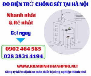 Hình ảnh đo điện trở chống sét tại hà nội