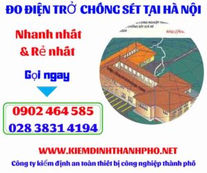 Hình ảnh đo điện trở chống sét tại hà nội