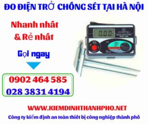 Hình ảnh đo điện trở chống sét tại hà nội