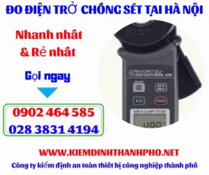 Hình ảnh đo điện trở chống sét tại hà nội