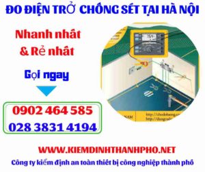 Hình ảnh đo điện trở chống sét tại hà nội