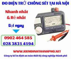 Hình ảnh đo điện trở chống sét tại hà nội