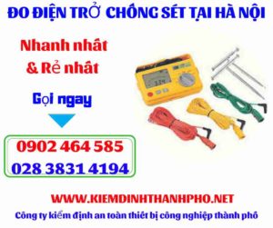 Hình ảnh đo điện trở chống sét tại hà nội