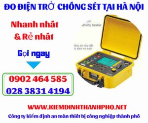 Hình ảnh đo điện trở chống sét tại hà nội