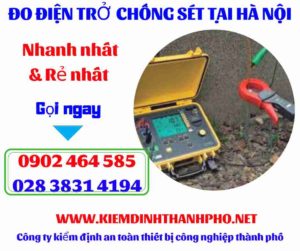 Hình ảnh đo điện trở chống sét tại hà nội