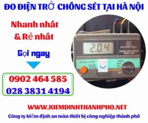 Hình ảnh đo điện trở chống sét tại hà nội