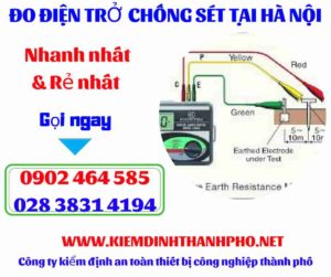 Hình ảnh đo điện trở chống sét tại hà nội