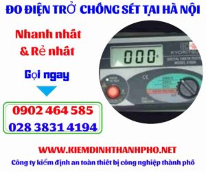 Hình ảnh đo điện trở chống sét tại hà nội