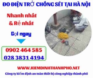 Hình ảnh đo điện trở chống sét tại hà nội