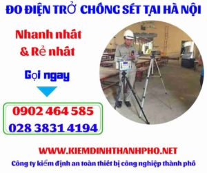 Hình ảnh đo điện trở chống sét tại hà nội