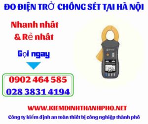 Hình ảnh đo điện trở chống sét tại hà nội