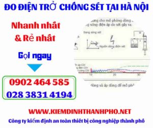 Hình ảnh đo điện trở chống sét tại hà nội