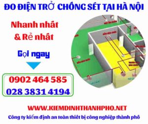 Hình ảnh đo điện trở chống sét tại hà nội