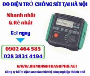 Hình ảnh đo điện trở chống sét tại hà nội