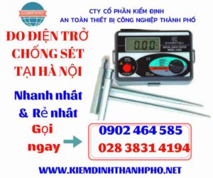 Hình ảnh đo điện trở chống sét tại hà nội