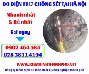 Hình ảnh đo điện trở chống sét tại hà nội