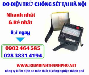 Hình ảnh đo điện trở chống sét tại hà nội