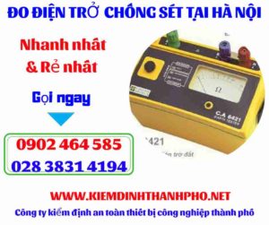 Hình ảnh đo điện trở chống sét tại hà nội