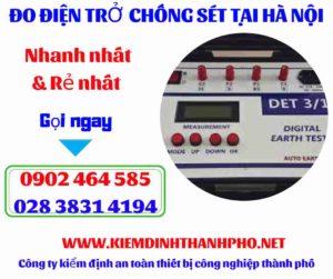 Hình ảnh đo điện trở chống sét tại hà nội