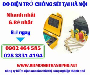 Hình ảnh đo điện trở chống sét tại hà nội