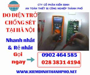 Hình ảnh đo điện trở chống sét tại hà nội