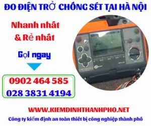 Hình ảnh đo điện trở chống sét tại hà nội