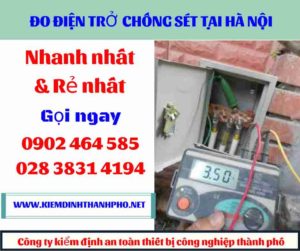 Hình ảnh đo điện trở chống sét tại hà nội