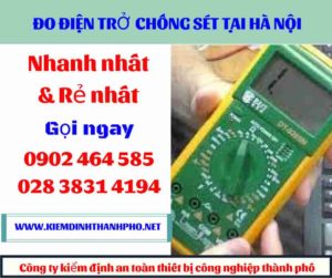 Hình ảnh đo điện trở chống sét tại hà nội