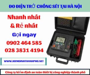 Hình ảnh đo điện trở chống sét tại hà nội