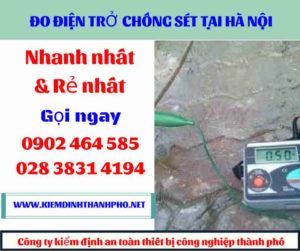 Hình ảnh đo điện trở chống sét tại hà nội