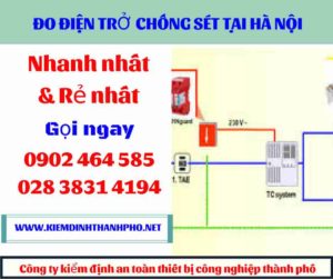 Hình ảnh đo điện trở chống sét tại hà nội