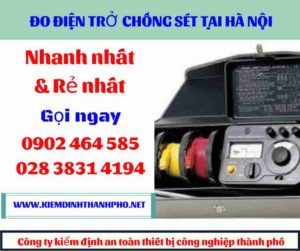 Hình ảnh đo điện trở chống sét tại hà nội