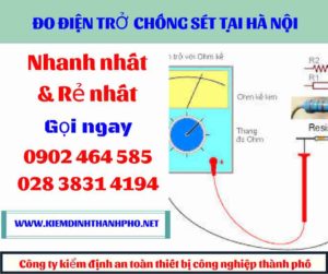 Hình ảnh đo điện trở chống sét tại hà nội