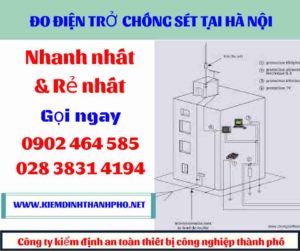 Hình ảnh đo điện trở chống sét tại hà nội