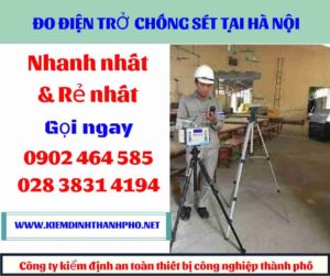 Hình ảnh đo điện trở chống sét tại hà nội